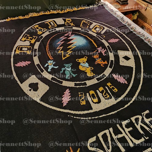 Dead & Company Forever Cotton Blanket (55" x 65") 2025 Sphere Vegas - Picture 2 of 14
