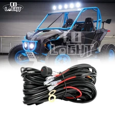 44 INCH LED Light Bar Dual Color Amber White Strobe Flood Spot UTV Offroad Truck