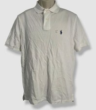 110 Polo Ralph Lauren Men's White Classic-Fit Short-Sleeve Logo Shirt Size S