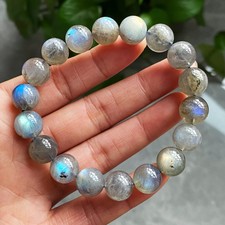 11mm Natural Labradorite Rainbow Blue Yellow ...