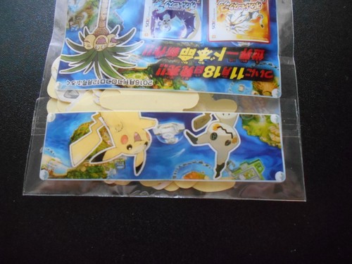 Pokemon Coro Coro Promo Sol y Luna Pegatinas Pikachu Dragonite etc Sellado #3978 - Imagen 6 de 11