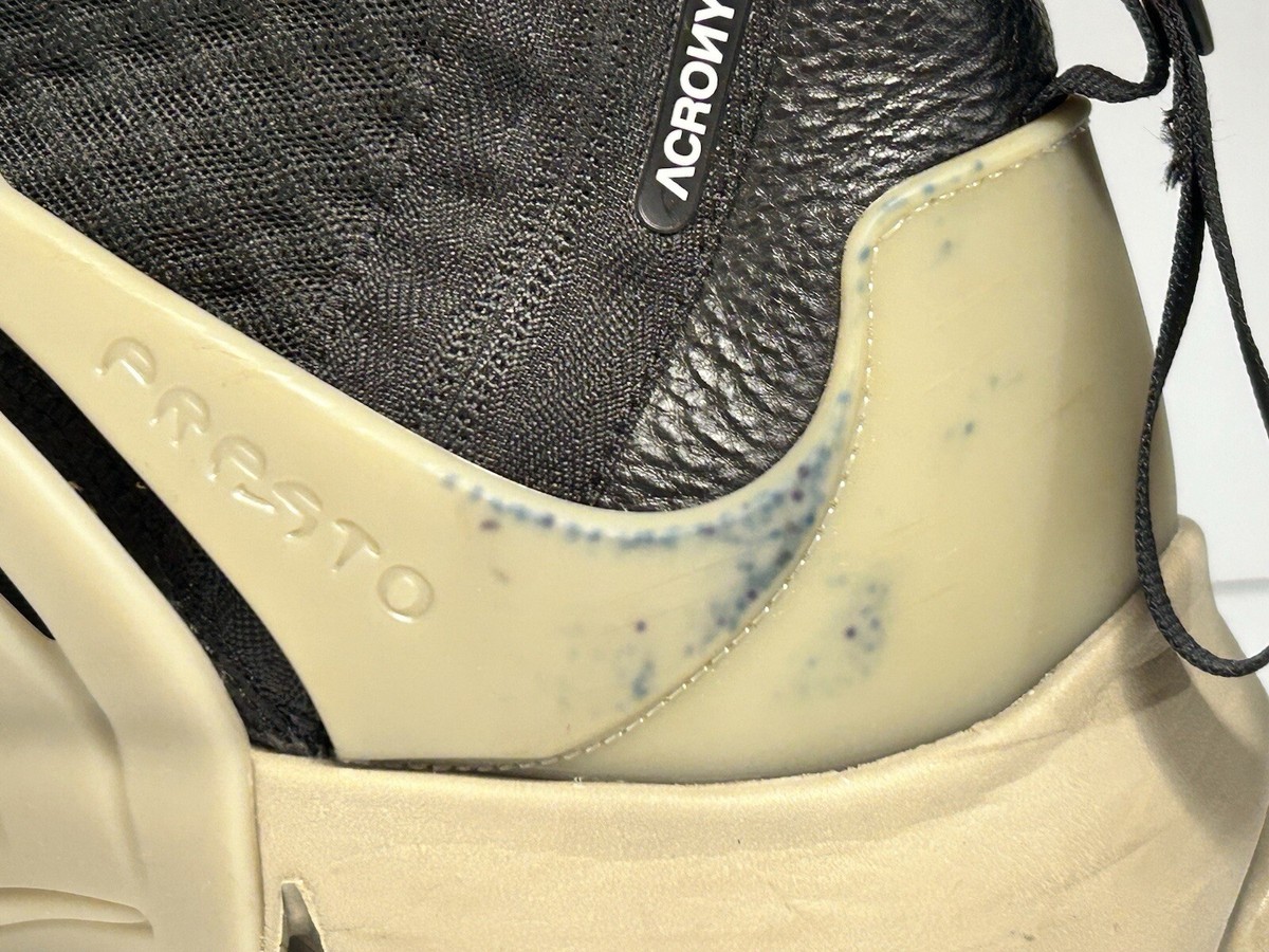 Rare Nike Presto Mid Acronym in Black and Bamboo Size 3XL, US 17-19 844672-001 Size XL 12-13 Nike Air Presto Mid Acronym Black Bamboo  main image 2