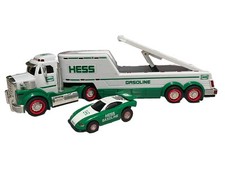 Lot Of 2-HESS Semi Trailers And Race Car 1997 2010 #6