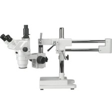 Amscope 3.35X-45X Ultimate Trinocular Stereo Zoom Microscope on 3D Boom Stand