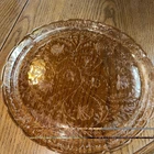 Floragold Louisa Jeanette Glass Co 1950's Carnival Glass Platter 13 1/2" Vintage