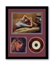 Taylor Swift Autographed Signed 11x14 Framed CD Photo Midnights Mahogany ACOA