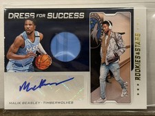 2019-20 Panini Chronicles Dress For Success Prime 16/25 Malik Beasley Auto 