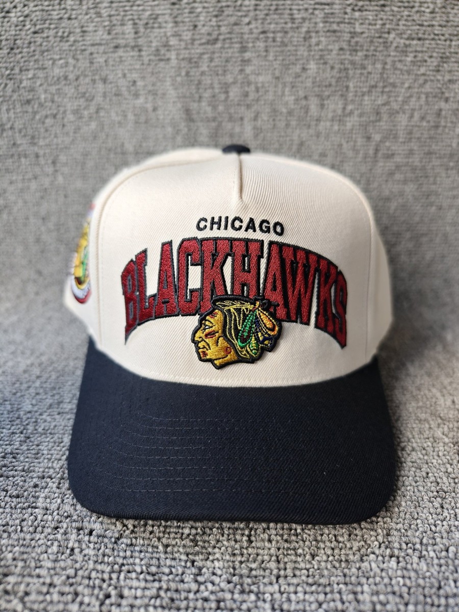Mitchell & Ness Chicago Blackhawks 75th Anniversary Snapback Hat Cap New