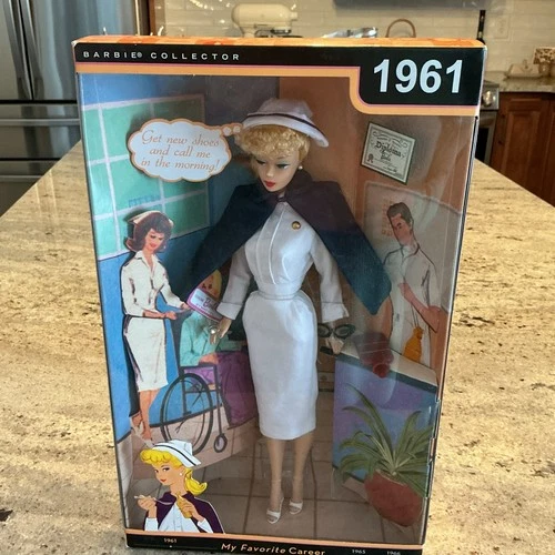 2009 My Favorite Career Registered Nurse Barbie Collector 1961 Mattel R4472 NRFB