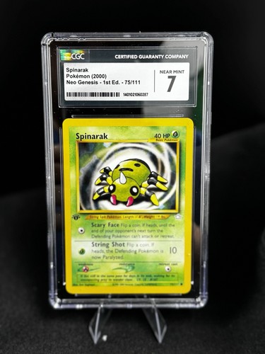 Spinarak (1st Edition) graded CGC 7 for sale on eBay