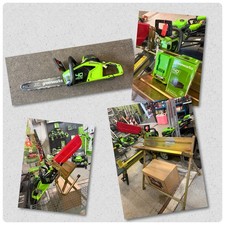 Image of GREENWORKS CHAINSAW PACKAGE 40 Volt  14” Complete With Battery And Charger