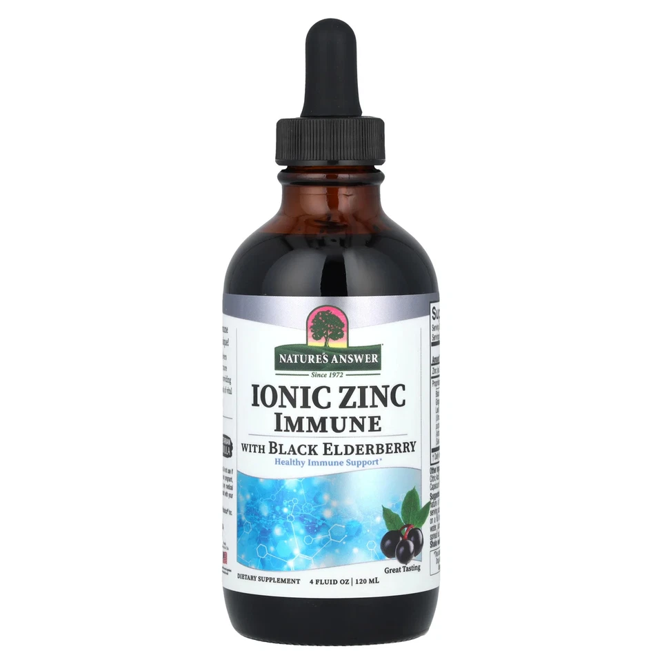 Ionic Zinc Immune con saúco negro, 4 fl oz (120 ml) Foto 3 de 3