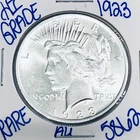 1923 SILVER PEACE DOLLAR AUTHENTIC HI GRADE U.S. MINT COIN FREE SHIPPING 5862