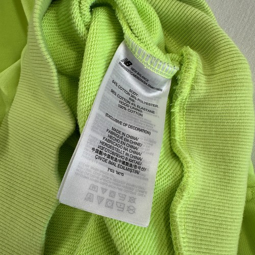 Felpa con cappuccio New Balance uomo NB Athletics Psy Varsity verde taglia XL - Foto 11 di 12