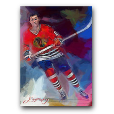 Doug Wilson Art Card Limited 9/50 Edward Vela Signed (Chicago Blackhawks)