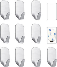 Small Self Adhesive Hooks for Hanging Heavy Duty Stick on Hooks for Wall Sticky