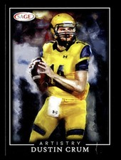 Dustin Crum 2022 SAGE #ART-DC Kent State Golden Flashes NFL ROOKIE RC