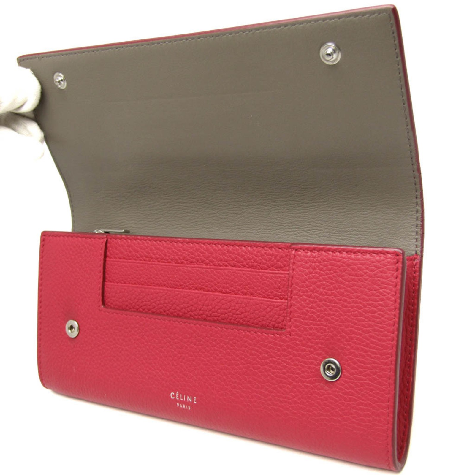 Celine Bicolor Large Flap Multifunction Women's  … - image 9