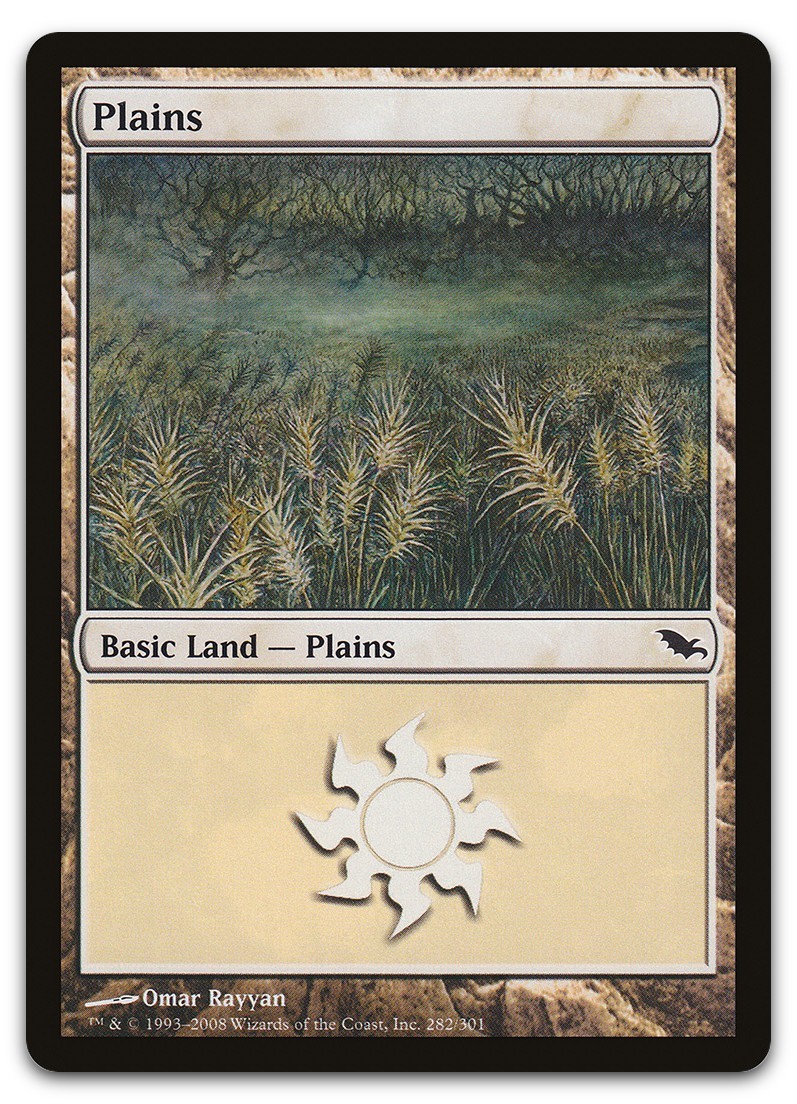Plains (282) #282 (NM) Shadowmoor SHM Magic MTG