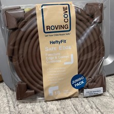 Roving Cove HeftyFit Edge Corner Protector Baby Proofing, Lg 18ft Edge 8 Corners