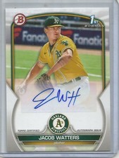 Jacob Watters 2023 Bowman Autograph Rookie
