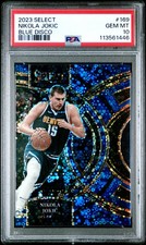 2023 PANINI SELECT BLUE DISCO #169 NIKOLA JOKIC 14/25 PSA 10
