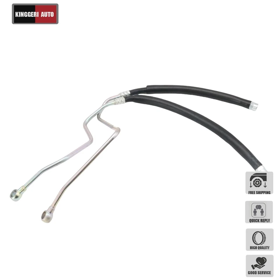 2Pcs Engine Oil Cooler Hose For 1995-2001 Mitsubishi Montero 3.0L 3.5L USA - Image 2 of 4