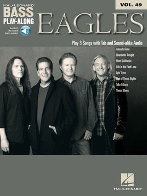 Eagles Bass Play-Along Vol 49 Bass Guitar Tab Sheet Music Rock Songs Book Audio