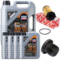 MotoröL Filter Set 0W-30 Liqui Moly 9 Liter + Schraube FüR Audi A4 A6 VW Phaeton