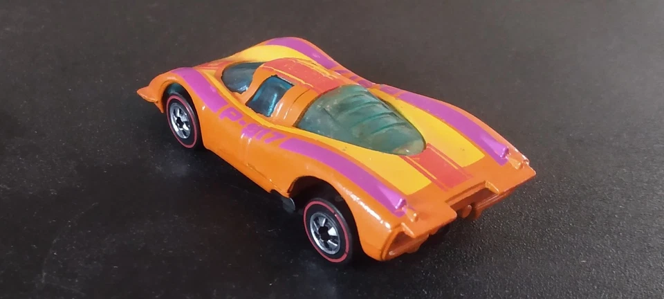 Vintage completely original Hot Wheels redline Porsche P-917 flying colors NICE - Image 3 of 4