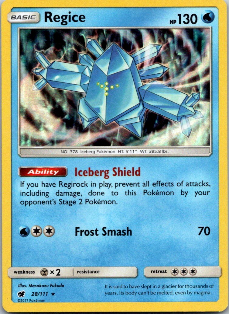 Regice - (Cosmos Holo) Holo Promo SM Promos #28/111