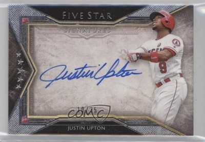 2018 Topps Five Star Five Star Signatures 10/35 Justin Upton #FSS-JU Auto 6fs