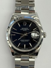 Rolex Oyster Perpetual Date Black Dial 34mm Automatic Watch 15200 2