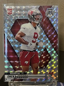 2025 Mosaic Football #376 Emeka Egbuka Silver Mosaic Prizm RC