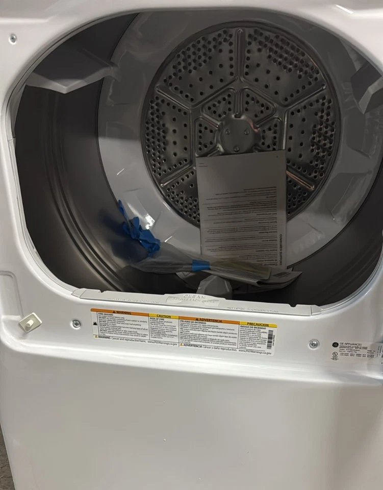 GE 7.2 cu ft Capacity Electric Dryer Up To 120 feet Venting Reversible Door - Image 4 of 4