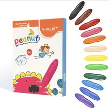 Crayons for Kids, 36 Colors Washable Toddler, Non-Toxic for ages 2-4, 1-3, 4-8