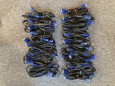 LOT OF 30 USED VGA Male to Male LCD TV Projector Computer Monitor Video Cable