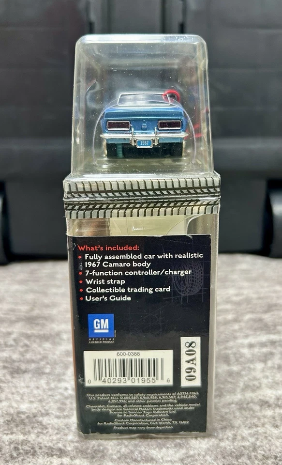 ZipZaps XMODS MICRO RC 1967 CHEVY CAMARO BLUE Radio Shack Zip Zaps 1:64 100 mph - Image 3 of 4