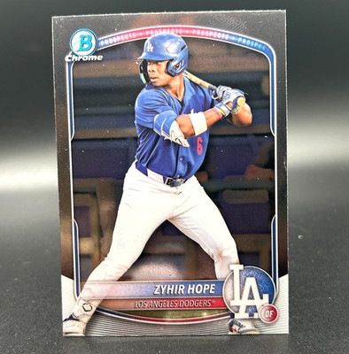 2025 Bowman Chrome Prospects #BCP-2 ZYHIR HOPE (RC) - Los Angeles Dodgers
