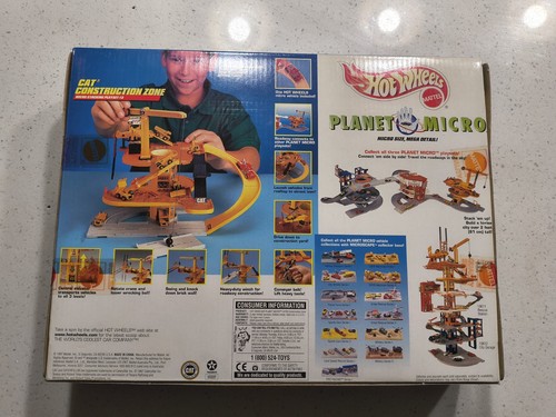 NOS 1997 HOT WHEELS CAT Construction Zone Micro Stacking Playset #3 Planet Micro - Bild 2 von 2