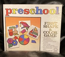 Vintage Preschool First Shape and Color Game - American Publishing EUC