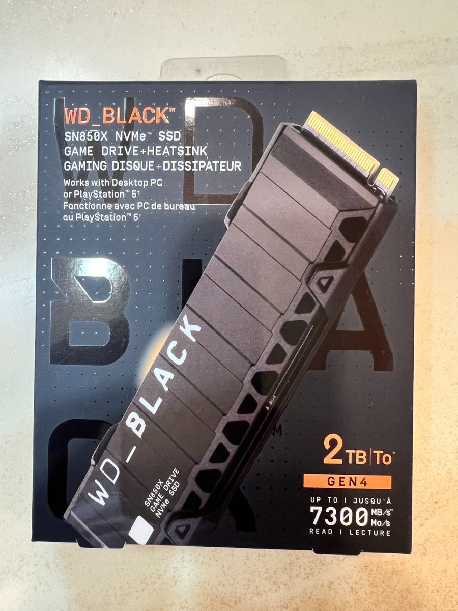Western Digital WD_BLACK SN850X 2TB NVMe Internal SSD with