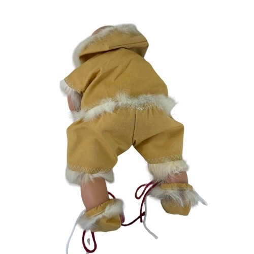 Vintage Naber Gestalt Co. Eskimo Sleeping Baby 12" Realistic Tag Attached - Picture 3 of 8