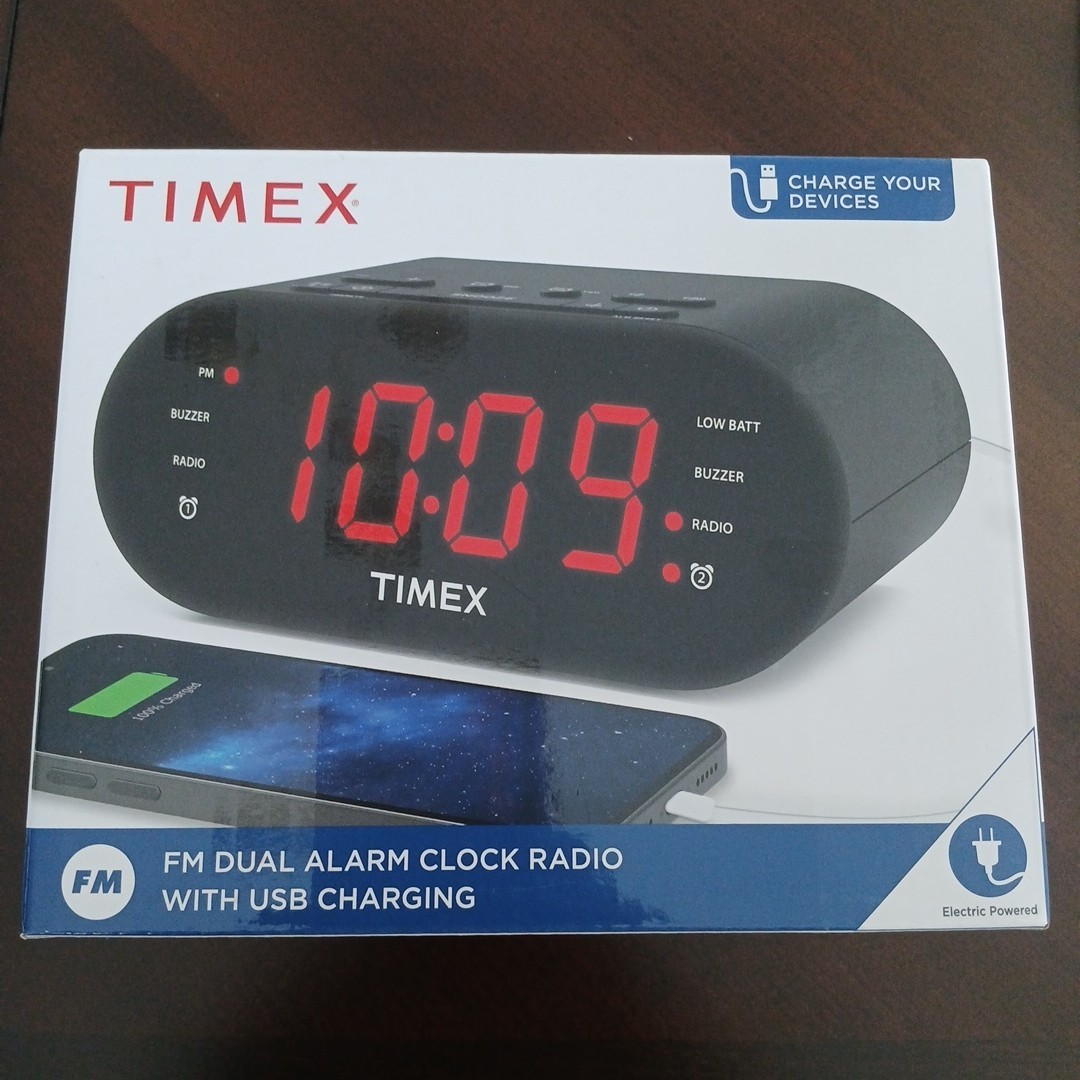For Bedroom Fm Dual Radio With Usb Charger Display Dimmer