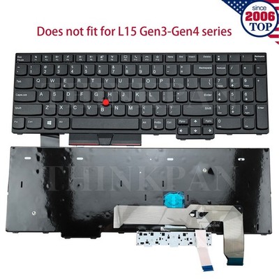 New US Keyboard for Lenovo Thinkpad T540 T570 T15 T15p T15g T16 L15 L16 Gen 1234