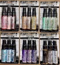 Tim Holtz 18 Distress Spritz Spray Pigmented Ink Bottles NEW Oxide 6 Pkgs