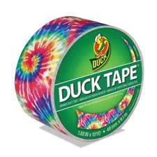 Duck 283268 1.88" x 10 yds Colored Duct Tape - Multicolor Love Tie Dye 1-RL New