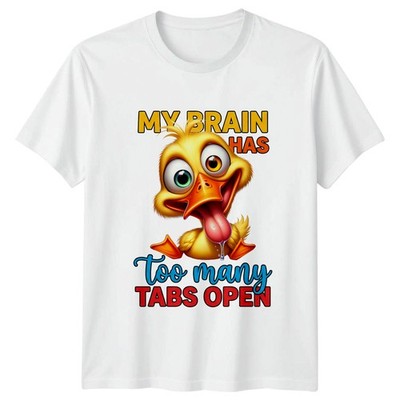 Mein Gehirn hat zu viele T-Shirt Ente sarkastisch Zitat Geburtstag Geschenk für Sie und Ihn
