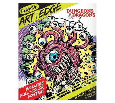 Dungeons & Dragons Crayola Art With Edge 28 Coloring Pages + Poster 