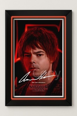 Charlie Heaton signierter Vordruck 7x5 Foto Stranger Things 5 Weihnachtsgeschenk Staffel 5